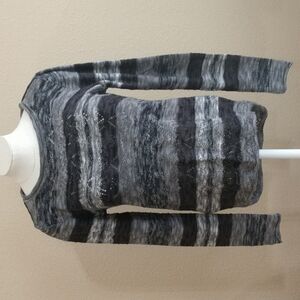 FRESH Gray Verigated Roll Neck Sweater